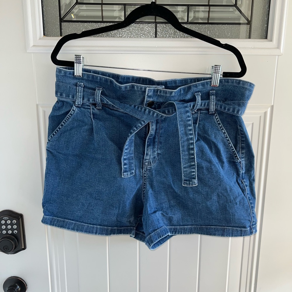 a.n.a Blue Jean Shorts with Belt